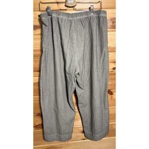 Soft Surroundings Capri Pants Tan XLP 100% Cotton Beach Casual Coastal Grandma